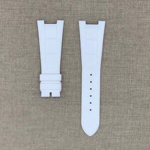 Tempomat White Rubber Strap for Patek Nautilus 5711, Patek 5712, 5726, 5980
